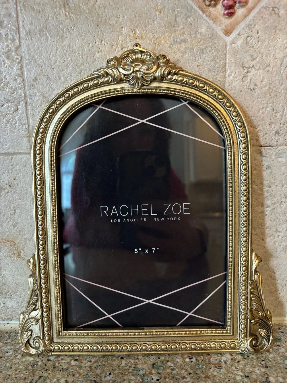 Rachel Zoe Metallic Gold Ornate Arch Picture Frame